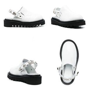 Toga Pulla Buckled Ankle-Strap Flat Mules